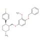 (3S,4R)-4-(4-Fluorophenyl)-3-[[3-methoxy-4-(benzyloxy)phenoxy]methyl]-1-methylpiperidine (CAS 600135-83-9) - chemical structu
