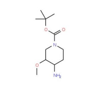 (3S,4R)-4-Amino-1-Boc-3-methoxy-piperidine - chemical structure image