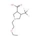 (3S,4S)-1-(2-Ethoxyethyl)-4-(trifluoromethyl)-pyrrolidine-3-carboxylic acid (CAS 1186655-16-2) - chemical structure image