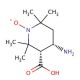 (3S,4S)-4-Amino-3-carboxy-2,2,6,6-tetramethyl-1-piperidinyloxy (CAS 691364-98-4) - chemical structure image