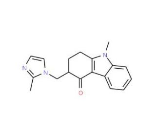 (3S)-9-methyl-3-[(2-methyl-1H-imidazol-1-yl)methyl]-2,3,4,9-tetrahydro-1H-carbazol-4-one - chemical structure image