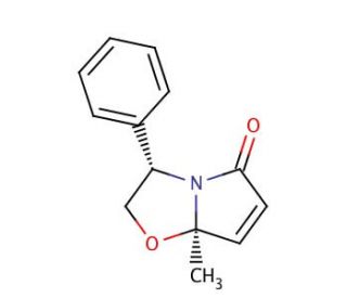 (3S-cis)-(&plus;)-2,3-Dihydro-7a-methyl-3-phenylpyrrolo[2,1-b]oxazol-5(7aH)-one (CAS 143140-06-1) - chemical structure image
