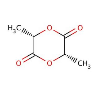 (3S)-cis-3,6-Dimethyl-1,4-dioxane-2,5-dione (CAS 4511-42-6) - chemical structure image