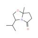 (3S-cis)-(+)-Tetrahydro-3-isopropyl-7a-methylpyrrolo[2,1-b]oxazol-5(6H)-one (CAS 98203-44-2) - chemical structure image