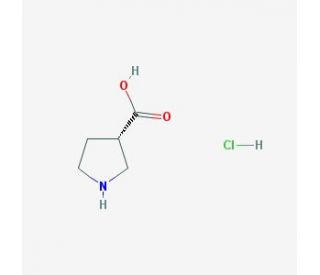 (3S)-pyrrolidine-3-carboxylic acid hydrochloride - chemical structure image