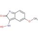 (3Z)-3-(hydroxyimino)-5-methoxy-2,3-dihydro-1H-indol-2-one - chemical structure image