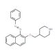 4-[({1-[(E)-2-Phenyldiazenyl]-2-naphthyl}oxy)-methyl]piperidine - chemical structure image