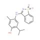 4-[(1,1-dioxido-1,2-benzisothiazol-3-yl)amino]-2-isopropyl-5-methylphenol - chemical structure image