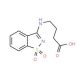 4-[(1,1-dioxido-1,2-benzisothiazol-3-yl)amino]butanoic acid - chemical structure image