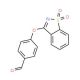 4-[(1,1-dioxido-1,2-benzisothiazol-3-yl)oxy]benzaldehyde (CAS 132636-66-9) - chemical structure image