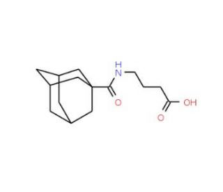 4-[(1-adamantylcarbonyl)amino]butanoic acid (CAS 35091-21-5) - chemical structure image