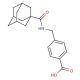 4-{[(1-adamantylcarbonyl)amino]methyl}benzoic acid - chemical structure image