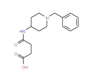 4-[(1-Benzyl-4-piperidinyl)amino]-4-oxobutanoic acid - chemical structure image