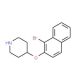 4-[(1-Bromo-2-naphthyl)oxy]piperidine - chemical structure image