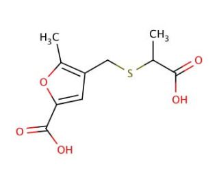 4-{[(1-Carboxyethyl)sulfanyl]methyl}-5-methyl-2-furoic acid - chemical structure image