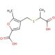 4-{[(1-Carboxyethyl)sulfanyl]methyl}-5-methyl-2-furoic acid - chemical structure image