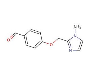4-[(1-methyl-1H-imidazol-2-yl)methoxy]benzaldehyde - chemical structure image