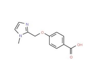 4-[(1-methyl-1H-imidazol-2-yl)methoxy]benzoic acid - chemical structure image