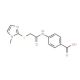 4-({[(1-methyl-1H-imidazol-2-yl)thio]acetyl}amino)benzoic acid - chemical structure image