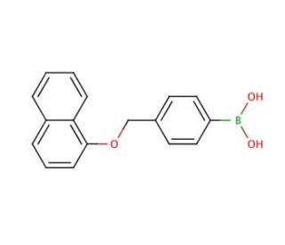 4-[(1-Naphthyloxy)methyl]phenylboronic acid (CAS 871125-78-9) - chemical structure image