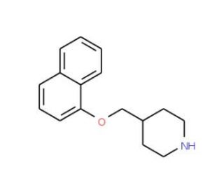 4-[(1-Naphthyloxy)methyl]piperidine (CAS 858934-68-6) - chemical structure image