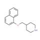 4-[(1-Naphthyloxy)methyl]piperidine (CAS 858934-68-6) - chemical structure image