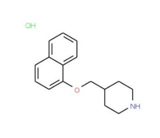 4-[(1-Naphthyloxy)methyl]piperidine hydrochloride - chemical structure image