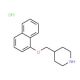 4-[(1-Naphthyloxy)methyl]piperidine hydrochloride - chemical structure image