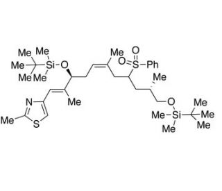 4-[(1E,3S,5Z,8R/S,10S)-3,11-Bis-{[tert-butyl(dimethyl)silyl]oxy}-2,6,10-trimethyl-8-(phenylsulfonyl)undeca-1,5-dienyl]-2-meth