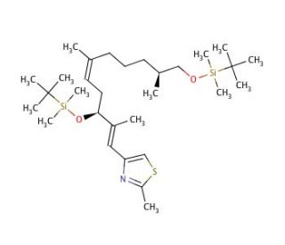 4-[(1E,3S,5Z,8R/S,10S)-3,11-Bis-{[tert-butyl(dimethyl)silyl]oxy}-2,6,10-trimethyl-undeca-1,5-dienyl]-2-methyl-1,3-thiazole (C