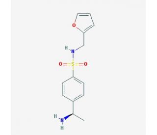 4-[(1R)-1-aminoethyl]-N-(2-furylmethyl)benzenesulfonamide - chemical structure image