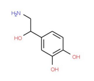 4-[(1R)-2-Amino-1-hydroxyethyl]benzene-1,2-diol (CAS 138-65-8) - chemical structure image