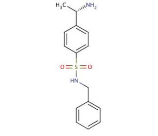 4-[(1S)-1-aminoethyl]-N-benzylbenzenesulfonamide - chemical structure image