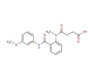 4-[(2-{[(3-methoxyphenyl)amino]carbonyl}phenyl)(methyl)amino]-4-oxobutanoic acid - chemical structure image