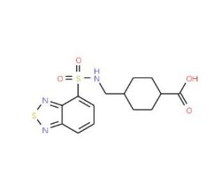4-{[(2,1,3-Benzothiadiazol-4-ylsulfonyl)amino]-methyl}cyclohexanecarboxylic acid - chemical structure image