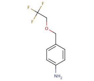 4-[(2,2,2-trifluoroethoxy)methyl]aniline - chemical structure image