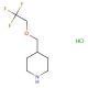 4-[(2,2,2-trifluoroethoxy)methyl]piperidine hydrochloride - chemical structure image