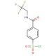 4-{[(2,2,2-trifluoroethyl)amino]carbonyl}benzenesulfonyl chloride - chemical structure image