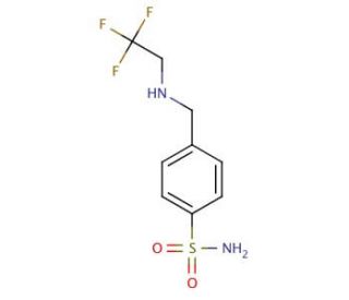 4-{[(2,2,2-trifluoroethyl)amino]methyl}benzenesulfonamide - chemical structure image