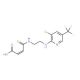 4-[(2-{[3-Chloro-5-(trifluoromethyl)-2-pyridinyl]-amino}ethyl)amino]-4-oxo-2-butenoic acid - chemical structure image