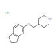 4-[(2,3-Dihydro-1H-inden-5-yloxy)methyl]piperidinehydrochloride - chemical structure image