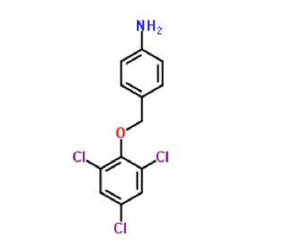 4-[(2,4,6-trichlorophenoxy)methyl]aniline - chemical structure image