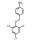 4-[(2,4,6-trichlorophenoxy)methyl]aniline - chemical structure image