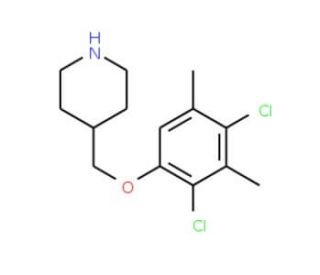 4-[(2,4-Dichloro-3,5-dimethylphenoxy)methyl]-piperidine - chemical structure image