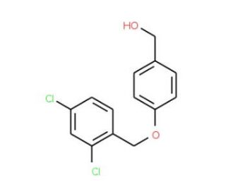{4-[(2,4-Dichlorobenzyl)oxy]phenyl}methanol (CAS 400825-70-9) - chemical structure image