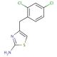 4-[(2,4-dichlorophenyl)methyl]-1,3-thiazol-2-amine - chemical structure image