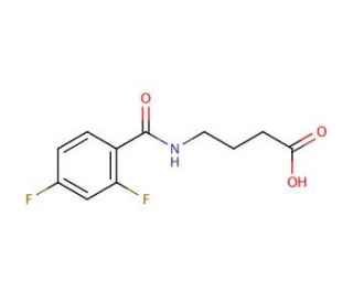 4-[(2,4-difluorobenzoyl)amino]butanoic acid - chemical structure image