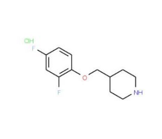 4-[(2,4-Difluorophenoxy)methyl]piperidinehydrochloride (CAS 614731-39-4) - chemical structure image