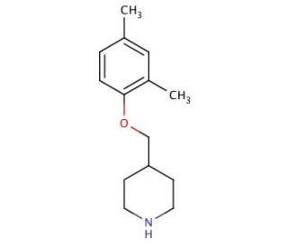 4-[(2,4-Dimethylphenoxy)methyl]piperidine - chemical structure image