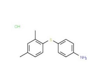 4-[(2,4-dimethylphenyl)thio]aniline hydrochloride - chemical structure image